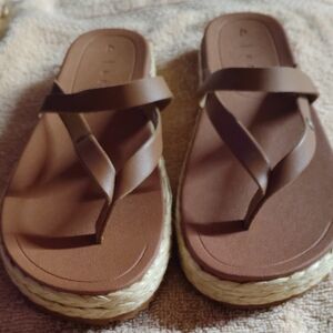 Reef Tan Espadrille Sandals